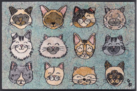 Deurmat Design Blije Katten