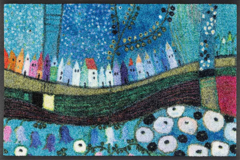 Deurmat Design Blauwe Stad